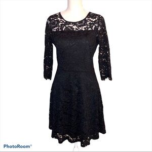 C Label Black Lace Dress